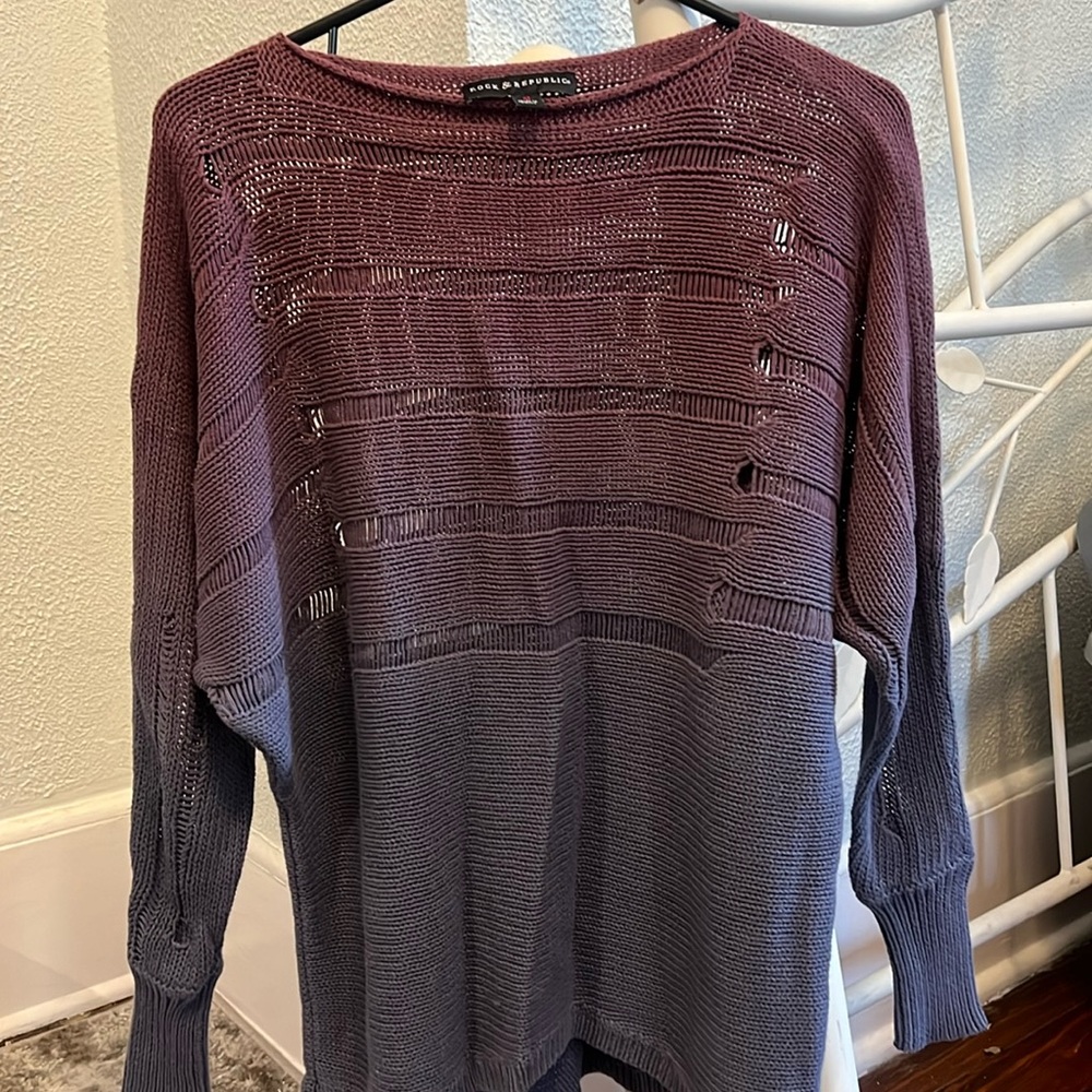 Rock & Republic - Distressed Ombré Sweater - Medium